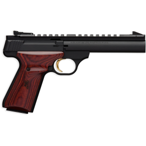 Browning Buck Mark Field Target 22LR Pistol 5.5" Barrel 10+1 Round Matte Black Slide Cocobolo Grip Matte Black Frame