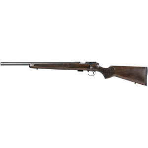 CZ 457 Varmint Bolt Action Rifle 22 Long Rifle 20" Left Hand Blued Barrel Blued Frame Turkish Walnut Field Stock