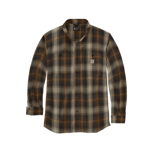 Carhartt Men's Rugged Flex Relaxed Fit Lightweight Long Sleeve Shirt Black Large