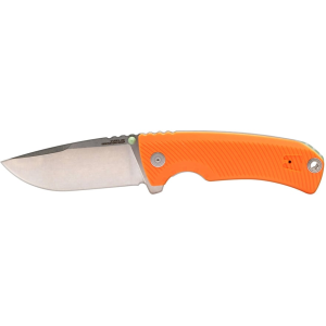 SOG Tellus FLK Pocket Knife 3.65" Drop Point 440 Stonewashed Blade Glass Reinforced Nylon (GRN) Handle Blaze Orange