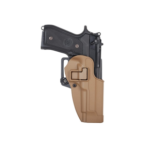 BLACKHAWK! CQC Serpa OWB Holster Right Hand Glock 20, 21, S&W M&P 45, M&P Pro 9mm, 40 S&W Polymer Coyote