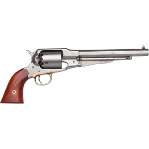 Uberti 1858 Remington Antique Black Powder Revolver 44 Caliber 8" Stainless Barrel Antique Frame Walnut Grip - Uberti