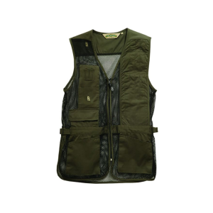 Bob Allen Men's 240M Mesh Back Shooting Vest Left Hand Cotton Twill and Mesh Sage XL
