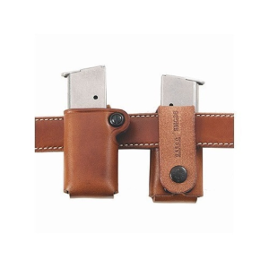 Galco Double Stack Metal Magazine Pouch 40 S&W, 9mm Leather Tan