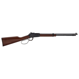 Henry Small Game Lever Action Rifle 22 Winchester Magnum Rimfire (WMR) 20" Blued Barrel Blued Frame Walnut Straight Grip Stock