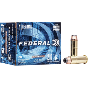 Federal Power-Shok 41 Remington Magnum Ammo 210 Grain Semi-Jacketed Hollow Point Box of 20