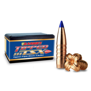 Barnes TTSX (Tipped Triple-Shock X) 30 Caliber (308 Diameter) Bullets 165 Grain Polymer Tip Box of 50