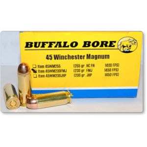 Buffalo Bore 45 Winchester Magnum Ammo 230 Grain Full Metal Jacket Box of 20