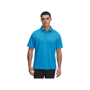 Under Armour Men's Tech Polo Ether Blue/Pitch Gray Large
