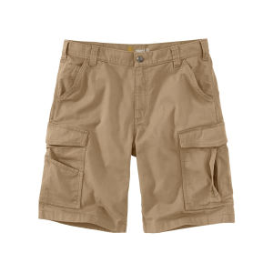 Carhartt Men's Rugged Flex Relaxed Fit Canvas Cargo Shorts Dark Khaki 40" Waist 11" Inseam