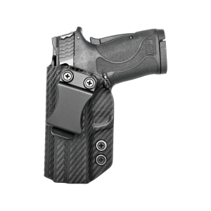 Rounded IWB Holster Right Hand S&W M&P Shield EZ 380 ACP Kydex Carbon Fiber