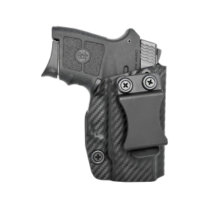 Rounded IWB Holster Right Hand S&W M&P Bodyguard 380 ACP Kydex Carbon Fiber