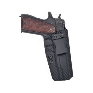 Rounded IWB Holster Right Hand 1911 Government Kydex Carbon Fiber