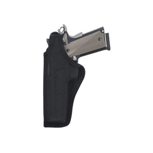 Bianchi 7001 AccuMold Thumbsnap OWB Holster Left Hand Colt King Cobra, Python, S&W K, L-Frame 4" Nylon Black