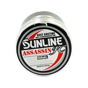 Sunline Assassin FC Fluorocarbon Fishing Line 12lb 660yd Clear