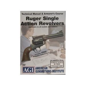 American Gunsmithing Institute (AGI) Technical Manual & Armorer's Course Video "Ruger Single Action Revolvers" DVD