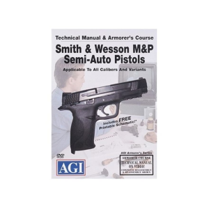 American Gunsmithing Institute (AGI) Technical Manual & Armorer's Course Video "Smith & Wesson M&P Semi-Auto Pistols" DVD