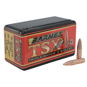 Barnes TSX (Triple-Shock X) 25 Caliber (257 Diameter) Bullets 115 Grain Solid Hollow Point Box of 50