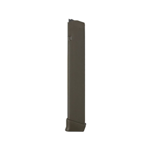 Glock 17, 17L, 18, 19, 19x, 26, 34, 35, 47, 49 Gen 5 Extended Magazine 9mm 33-Round Polymer Olive Drab