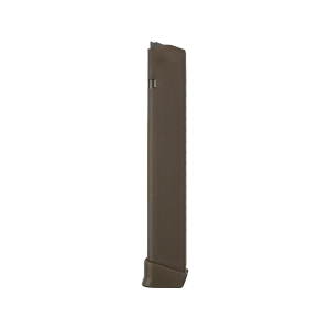Glock 17, 17L, 18, 19, 19x, 26, 34, 35, 47, 49 Gen 5 Extended Magazine 9mm 33-Round Polymer Flat Dark Earth