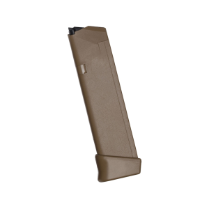 Glock 17, 17L, 18, 19, 19x, 26, 34, 47, 49 Gen 4 Magazine 9mm 19-Round Polymer Coyote