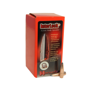 Hornady InterLock 7mm, 284 Caliber (284 Diameter) Bullets 139 Grain Spitzer Boat Tail with Cannelure Box of 100