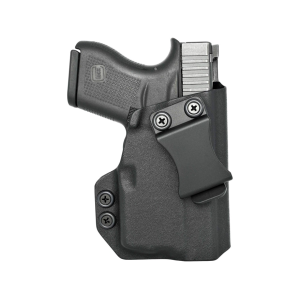 Rounded IWB Holster Right Hand Glock 43, 43X, 43X MOS with Streamlight TLR-6 Kydex Black