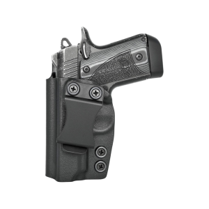 Rounded IWB Holster Left Hand Kimber Micro 9 Kydex Black