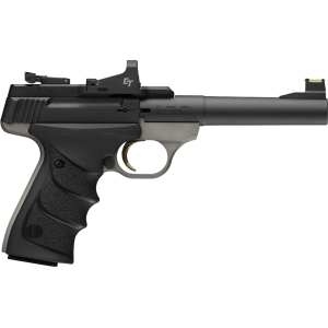 Browning Buck Mark Practical 22LR Pistol 5.5" Barrel 10+1 Round Black Slide Black Grip Stainless Frame