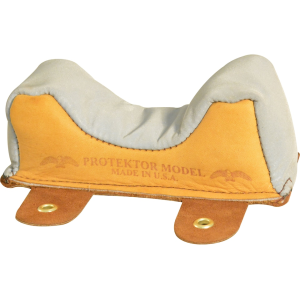 Protektor Super Slick Silver Owl Ear Rifle Front Shooting Rest Bag Medium Leather Tan Filled