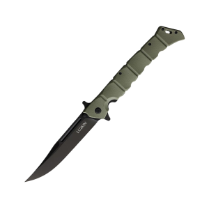 Cold Steel Large Luzon Pocket Knife 6" Clip Point 8Cr13MoV Black Blade GFN Handle OD Green