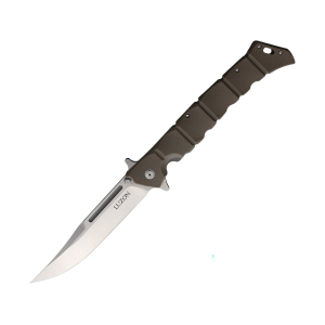 Cold Steel Large Luzon Pocket Knife 6" Clip Point 8Cr13MoV Satin Blade GFN Handle Dark Earth