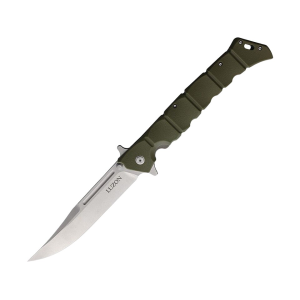 Cold Steel Large Luzon Pocket Knife 6" Clip Point 8Cr13MoV Satin Blade GFN Handle OD Green