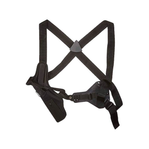 Uncle Mike's Sidekick Vertical Shoulder Holster Right Hand Medium Double Action Revolver 5" to 6.5" Nylon Black