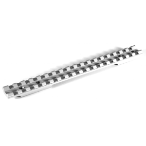EGW 1-Piece Picatinny Scope Base Savage 110 Through 116 Round Rear Long Action Silver