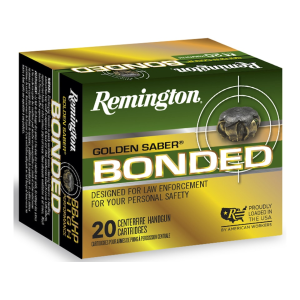 Remington Golden Saber Bonded 357 Sig Ammo 125 Grain Bonded Jacketed Hollow Point Box of 20