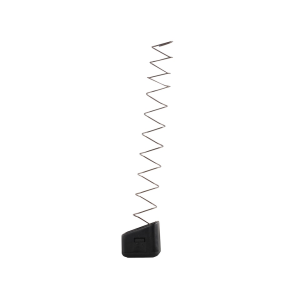 Arredondo Checkered Extended Magazine Base Pad +5 for Glock 17, 22, 24, 26, 27, 31, 32, 33, 34, 35, 37 Nylon Black and 10% Extra Power Spring