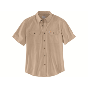 Carhartt Men's Loose Fit Midweight Chambray Short Sleeve Shirt Dark Tan Chambray 3XL