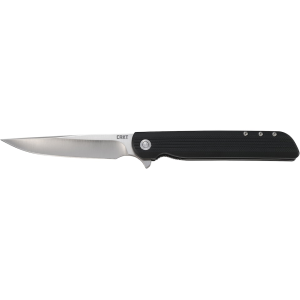 CRKT LCK + Large Assisted Opening Pocket Knife 3.62" Drop Point 8Cr13MoV Satin Blade Glass Reinforced Nylon (GRN) Handle Black