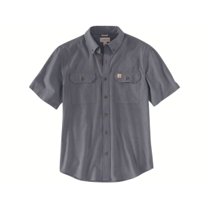 Carhartt Men's Loose Fit Midweight Chambray Short Sleeve Shirt Denim Blue Chambray XL Tall