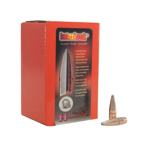 Hornady InterLock 30 Caliber (308 Diameter) Bullets 165 Grain Spitzer Boat Tail with Cannelure Box of 100
