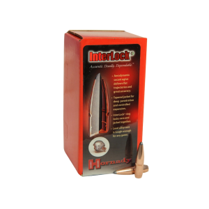 Hornady InterLock 25 Caliber (257 Diameter) Bullets 117 Grain Spitzer with Cannelure Box of 100