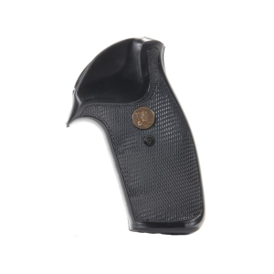 Pachmayr Compac Grips for S&W K, L-Frame Round Butt Rubber Black