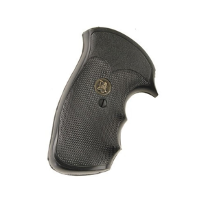 Pachmayr Gripper Grips with Finger Grooves for S&W N-Frame Square Butt Rubber Black