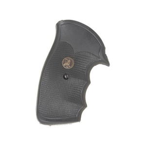 Pachmayr Gripper Grips with Finger Grooves for S&W K, L-Frame Round Butt Rubber Black