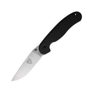 Ontario RAT 1 Pocket Knife 3.5" Drop Point AUS-8 Satin Blade Nylon Handle Black