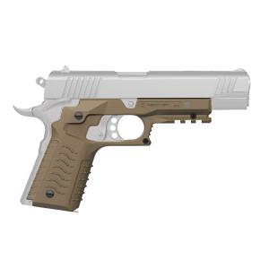 Recover Tactical CC3H Grip and Rail System for 1911 Government, Commander Polymer Tan