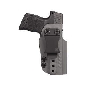 N8 Tactical Xecutive IWB Holster Right Hand S&W M&P Shield EZ, Equalizer 9mm Kydex Gray - N8 Tactical