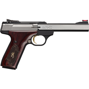 Browning Buck Mark Medallion 22LR Pistol 5.5" Barrel 10+1 Round Stainless Slide Rosewood Grip Matte Black Frame