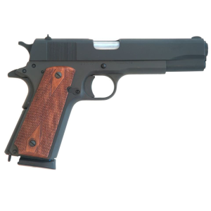 Cimarron Firearms 1911A1 Standard 45 ACP Pistol 5" Barrel 8+1 Round Parkerized Slide Walnut Grip Parkerized Frame